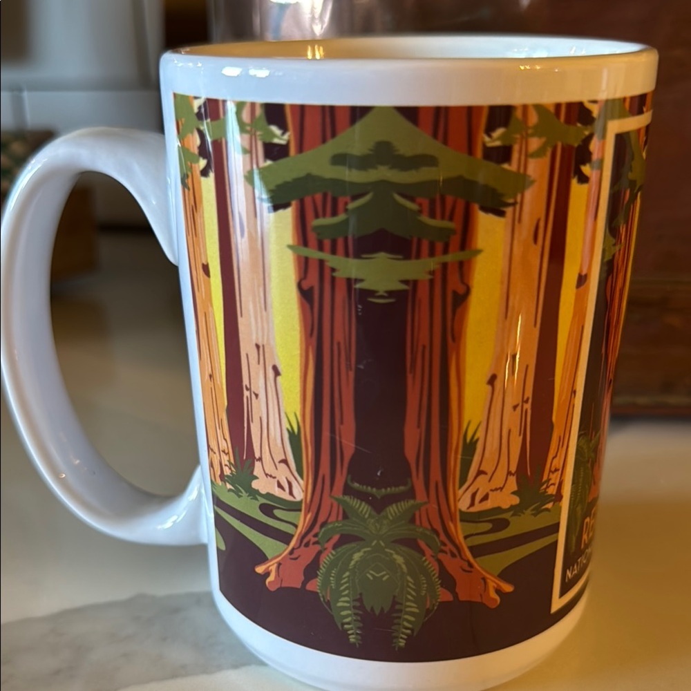 Redwood National Park mug, excellent condition, hard to find design